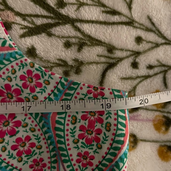 LONDON TIMES Women's Sheath Shift Dress Bright Foral Pattern Size 12 - Picture 11 of 12